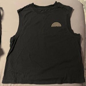 Spiritual Gangster Black Top with Gold Accents